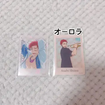 Free! 폴라로이드풍 클리어 카드 시이나 아사히 오로라