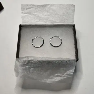 실버925 후프 귀걸이 17mm
