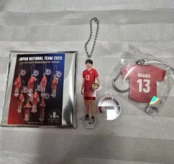 새상품 익명 JVA 오가와 토모히로 선수 SET 캡슐 토이 유니폼 키링