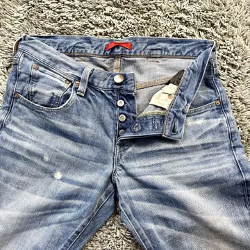 새상품급 레드카드 빈티지 가공 히게 w29 신치 벨트