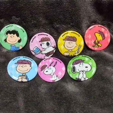Joyfull x PEANUTS 콜라보 캔뱃지 7종