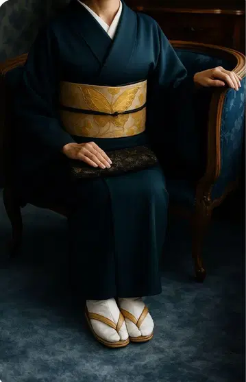 니시진 순수 실크 후쿠로 오비 나비 문양 길상 문 금박 직조