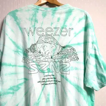레어 USA 구매 Weezer SZNZ 타이다이 BIG 사이즈 T셔츠