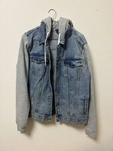 후드 부착 데님 자켓 남성용 패션 배송비 포함