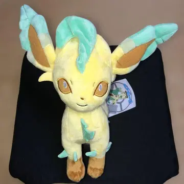 포켓몬 센터 봉제 인형 리프피아 택 포함