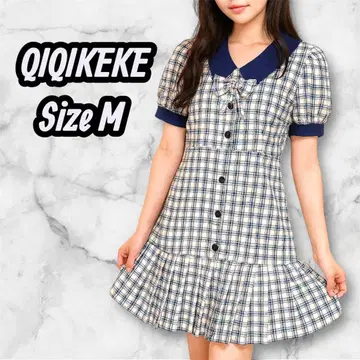 QIQIKEKE 걸리시 코스풍 미니 원피스 플리츠 스커트 M 사이즈