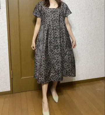 기모노 리메이크 원피스 오시마 명주 순수 실크