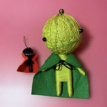 부두 인형 빅 키링 레트로 부두 인형 2개 세트