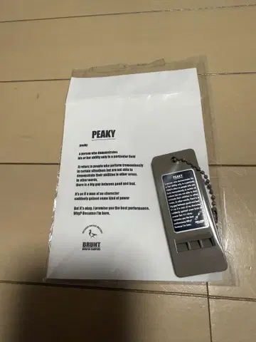 BRUNT PEAKY 탄 컬러