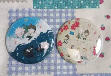 단간론파 캔 거울 2개 세트 히나타 하지메 코마에다 나기토 캔뱃지 레어