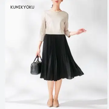 @ [ 2 ] KUMIKYOKU 쿠미쿄쿠 워셔블 라이트 저지 원피스