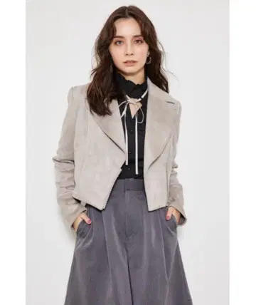 rienda 페이크 스웨이드 라이더 자켓