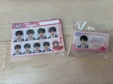 러브라이브 선샤인 태양 네임 배지 증명사진풍 씰