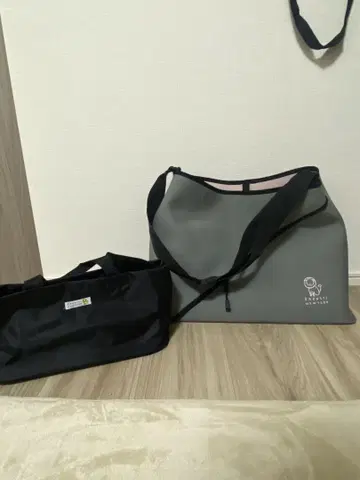 그레이 마더백 대용량 로고 포함