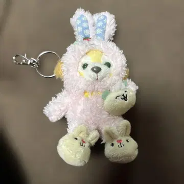 미사용 쿠키 토끼 코스튬 봉제 인형 키링 포함