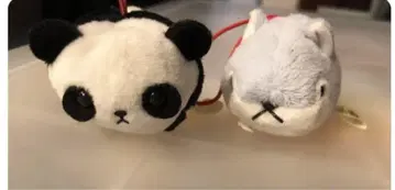 푸치마루 동물 키링 봉제 인형 새상품 2개 세트 팬더
