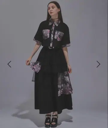HARE 하레 자카드 절개 셋업 핑크