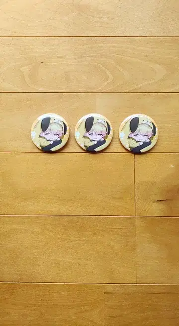시쿠포니 넴넴 캔뱃지 미코토 3개 세트