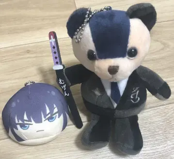 D.Gray-man 칸다 베어 곰 봉제 인형 마스코트 키링