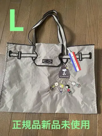 LA COUSETTE 라쿠제트 스누피 콜라보 백 그레이 L 사이즈