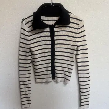 ZARA 보더 니트 가디건