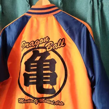 DRAGONBALL 드래곤볼 거북선인 자수 스카잔 LL 오렌지 네이비