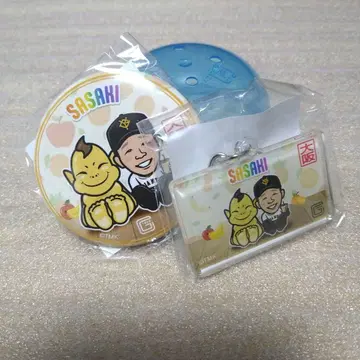 자이언츠 오사카 개최 기념 캔뱃지 아크릴 키링 사사키 슌스케 선수
