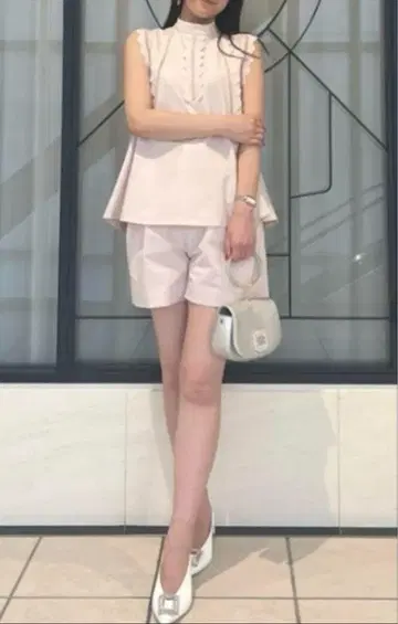 CELFORD 셀포드 턱 숏팬츠 핑크 36 S