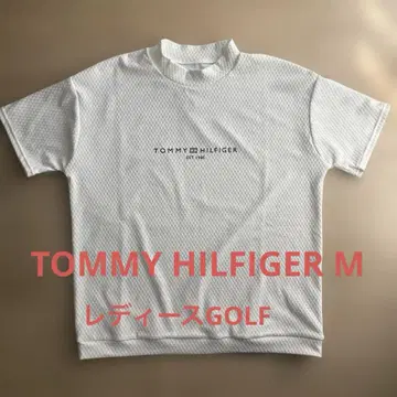 TOMMY HILFIGER 여성용 골프 M 하이넥 반팔