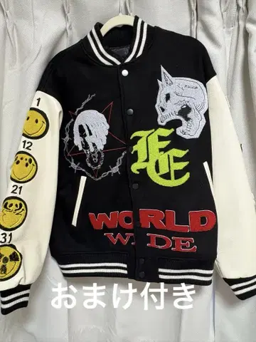 fvvo evae 콜라보 바시티 자켓 t셔츠 덤 포함