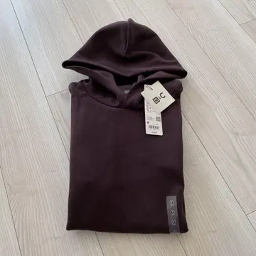 새상품 UNIQLO C 오버 사이즈 맨투맨 풀 후드티 와인 M
