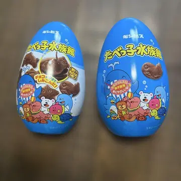 타베코 수족관 파란색 계란형 용기