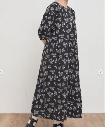 새상품 사만사 모스모스 총 자수 허리 절개 원피스