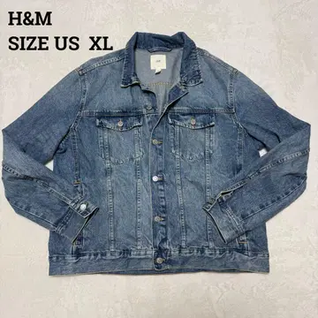 H&M 에이치앤엠 새상품급 빅 사이즈 데님 자켓 빈티지 가공