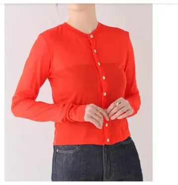 AURALEE 오라리 하드 트위스트 코튼 게이지 가디건