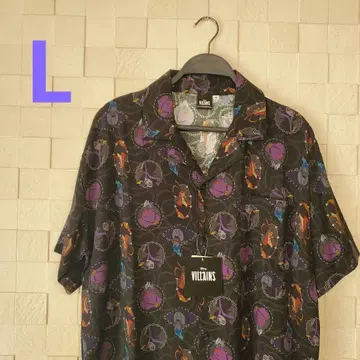 디즈니 빌런즈 에리얼 말레피센트 하데스 자파 셔츠 L