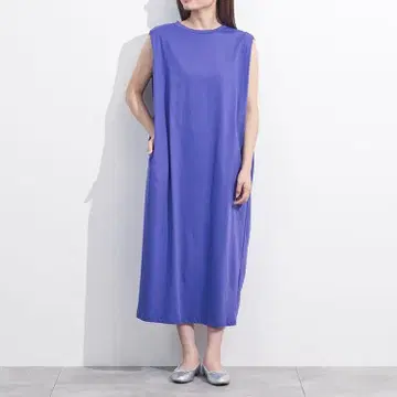 택 포함 새상품 [스고나노 발수] 숄더턱 원피스 퍼플