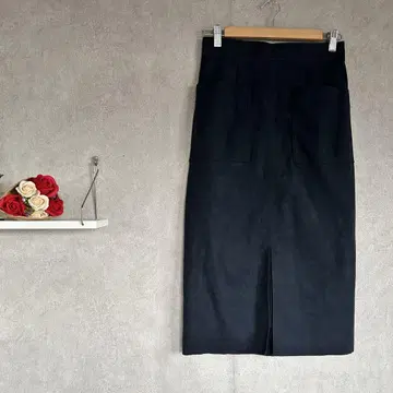 알아바일 타이트 스커트 아웃 포켓 인조 가죽 사이즈 1 M 상당