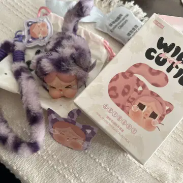 CRYBABY Wild but Cutie 시리즈 봉제 인형 펜던트 고양이