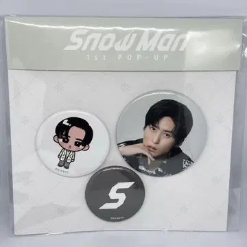SnowMan 스노우만 팝업 캔뱃지 세트 메구로 렌 한국 서울