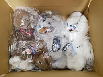 하미곰 서울 펑크 봉제 인형 키체인 티슈 케이스 6종 세트