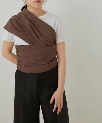 피니 Nylon cotton grosgrain sash belt