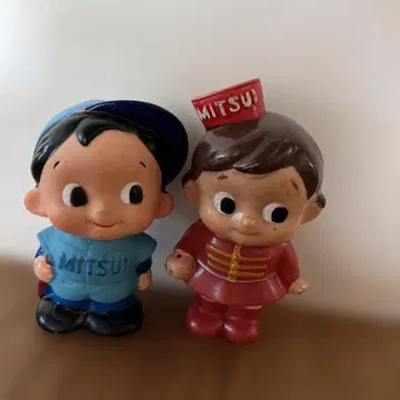 미쓰이 은행 소프트 비닐 저금통 세트 홈런보야 바톤짱 (결품 있음)