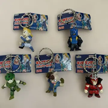 근육맨 2세 피규어 키링 전 5종 세트 (컴플리트)