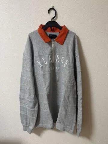 X-LARGE 하프 지퍼 럭비 셔츠