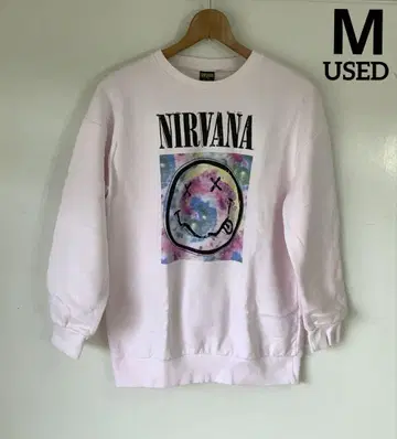 닐바나 NIRVANA 스마일리 속기모 맨투맨(M)Z64