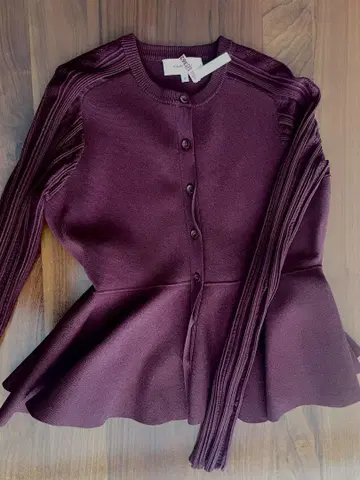 carven 칼벤 페플럼 니트