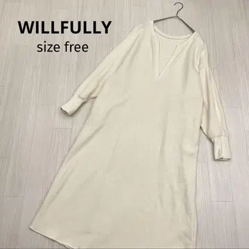 WILLFULLY 위르프리 키넥 리브 니트 원피스