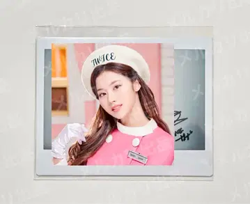 TWICE wonderland 사나 친필 사인 폴라로이드