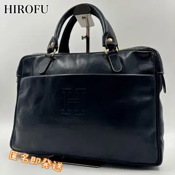 레어 HIROFU 브리프 케이스 빅 로고 비즈니스 백 레어 컬러